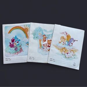 Rare VTG Care Bear Cousins Hilroy Notebooks